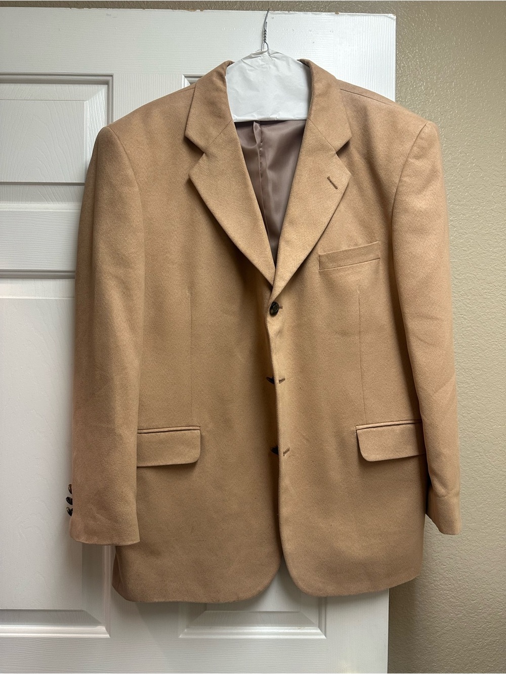 Oleg Cassini light brown blazer